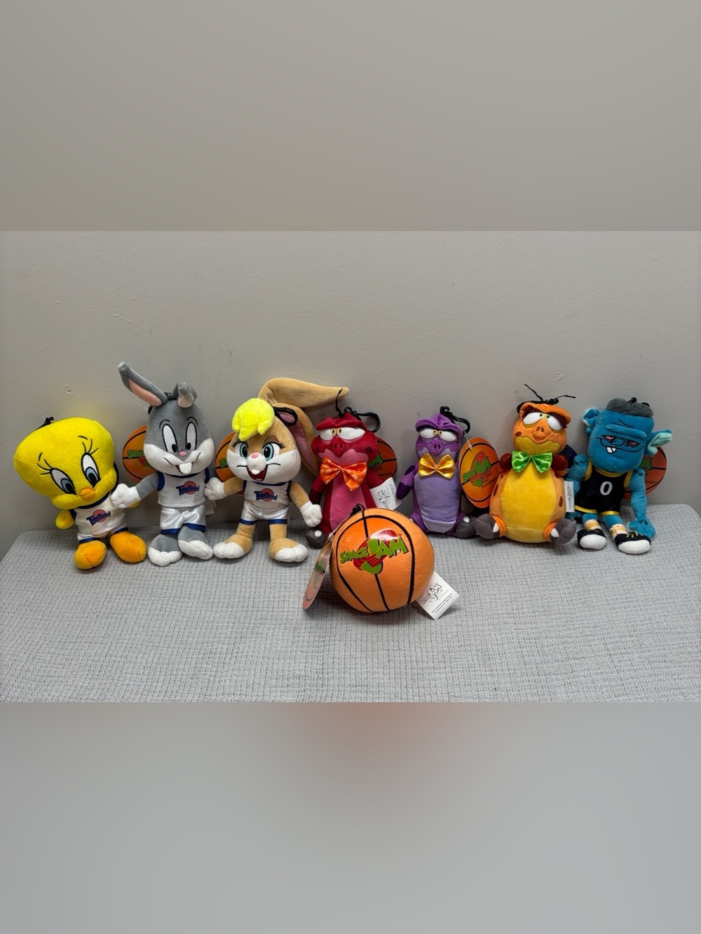 Lot 8 Space Jam 30th Anniversary LOONEY TUNES Plush Dangler TARGET Bugs Lola ++